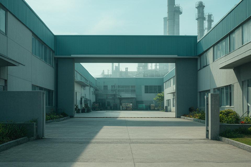 Vista exterior de la planta de fabricación en Reconquista con acceso despejado y entorno industrial ordenado